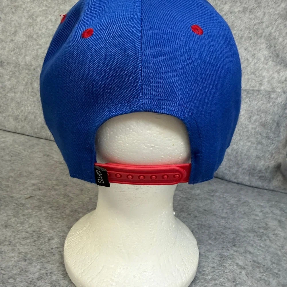 SWAG LA Clippers Snapback Hat Blue Red NBA Basketball Flat‎ Brim Cap Mens